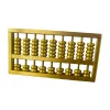 Golden abacus, traditional copper abacus, teaching tools, office stationery, retro calculator Item Picture
